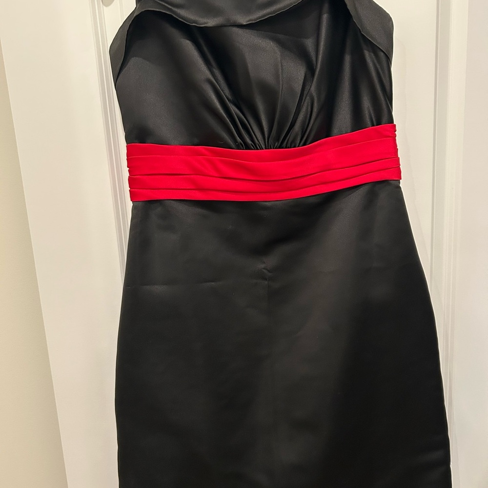 Elegant Black and Red Dress